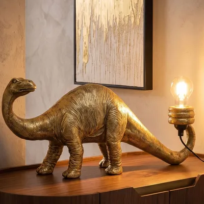 Lampa stołowa DINO - złoty