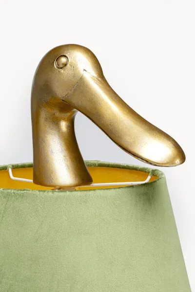 Lampa stołowa DUCK - zielony/złoty