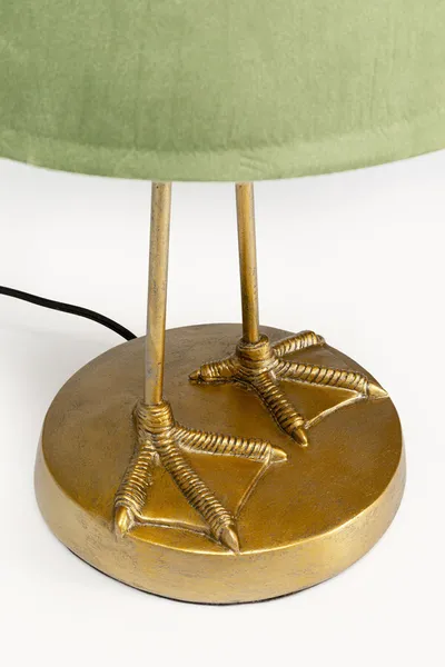 Lampa stołowa DUCK - zielony/złoty