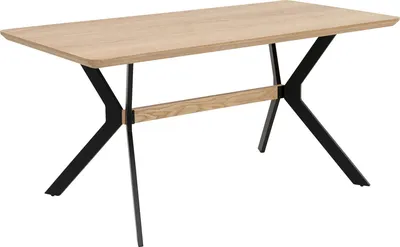 Stół MIDTOWN OAK 160x80 - naturalny/czarny