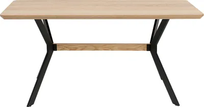 Stół MIDTOWN OAK 160x80 - naturalny/czarny