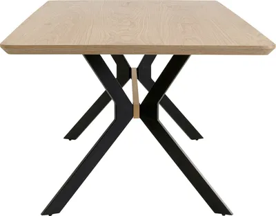 Stół MIDTOWN OAK 220x100 - naturalny/czarny