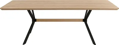 Stół MIDTOWN OAK 220x100 - naturalny/czarny