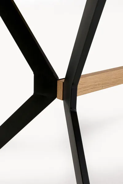 Stół MIDTOWN OAK 220x100 - naturalny/czarny