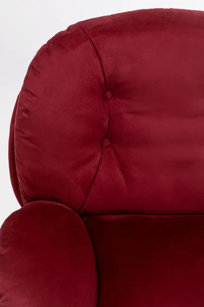Fotel obrotowy COSY - winnoczerwony