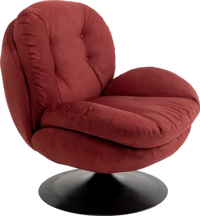 Fotel obrotowy COSY - winnoczerwony
