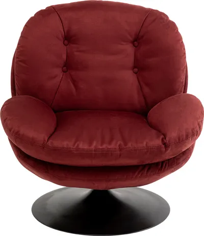 Fotel obrotowy COSY - winnoczerwony