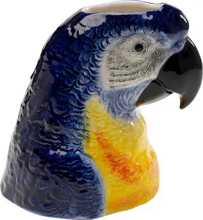 Wazon PARROT 19 cm - niebieski/żółty