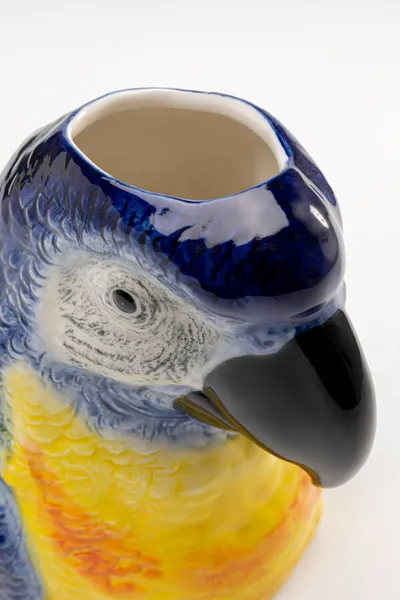 Wazon PARROT 19 cm - niebieski/żółty