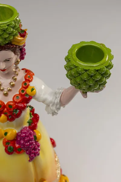 Świecznik PINEAPPLE LADY 36 cm - wielokolorowy