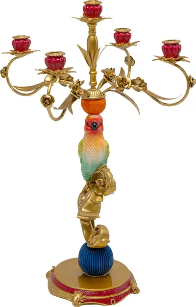 Świecznik BIRDY FIVE 76 cm - wielokolorowy