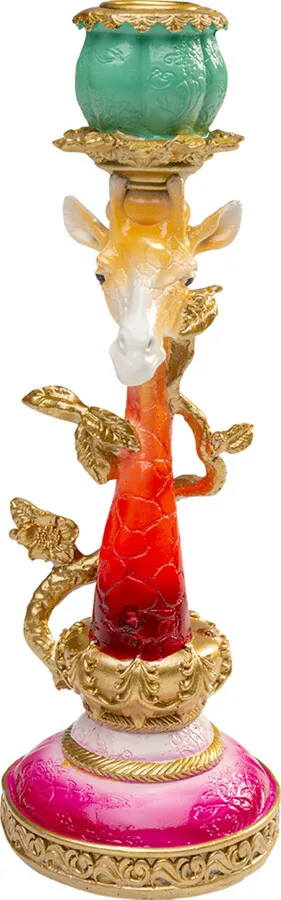Świecznik GIRAFFE 26 cm - wielokolorowy