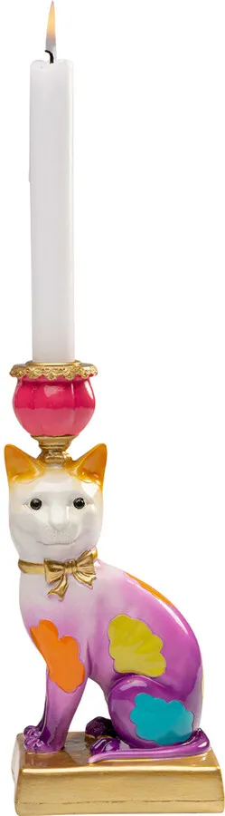 Świecznik GATTO 24 cm - wielokolorowy