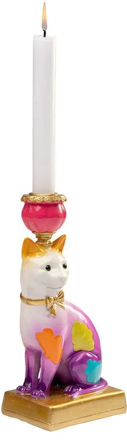 Świecznik GATTO 24 cm - wielokolorowy