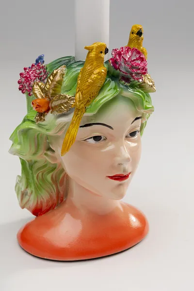 Świecznik PARROT LADY 15 cm - wielokolorowy