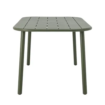 Stół ogrodowy metalowy CALANA 160x90 - zielony