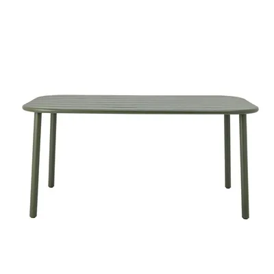 Stół ogrodowy metalowy CALANA 160x90 - zielony