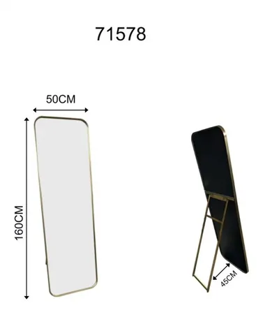 Lustro stojące SIMPLY BRASS 50x160 - złoty