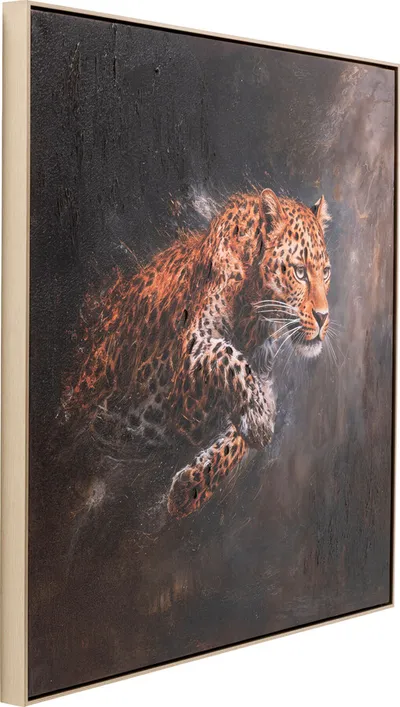 Obraz w ramie HUNTING LEOPARD 103x103