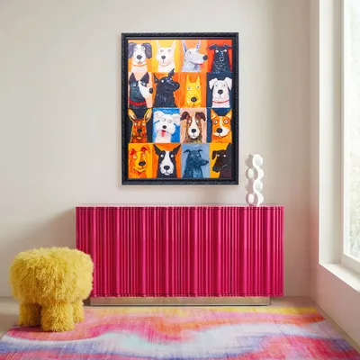 Obraz w ramie DOG FACES 90x120