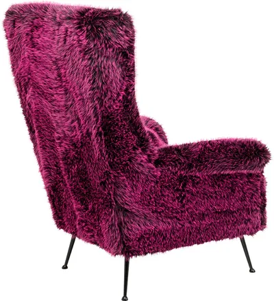Fotel z wysokim oparciem VEGAS FOREVER Purple - fioletowy