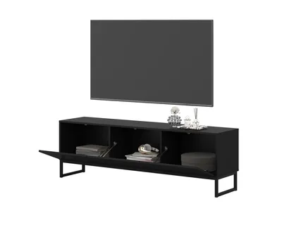 Szafka RTV 3-drzwiowa OLBIA 41 - czarny onyx