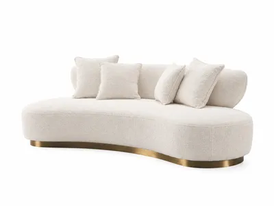Sofa 3-osobowa NUA N71 boucle - biały ecru