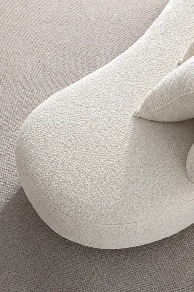 Sofa 3-osobowa NUA N71 boucle - biały ecru
