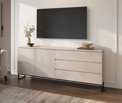 Komoda 2-drzwiowa z 3 szufladami MODO II 28 200 cm - kaszmir