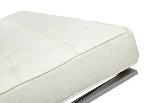 Sofa 2-osobowa BARCELON - biała skóra