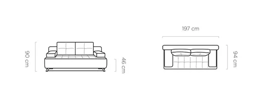 Sofa rozkładana OSLO