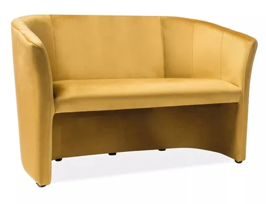 Sofa TM-2 Velvet - żółty/curry Bluvel 68