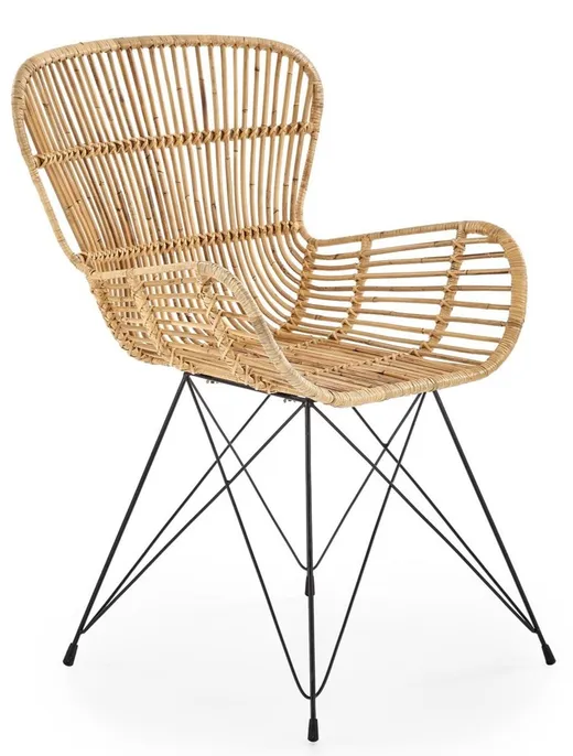 Krzesło rattanowe K335 - naturalny