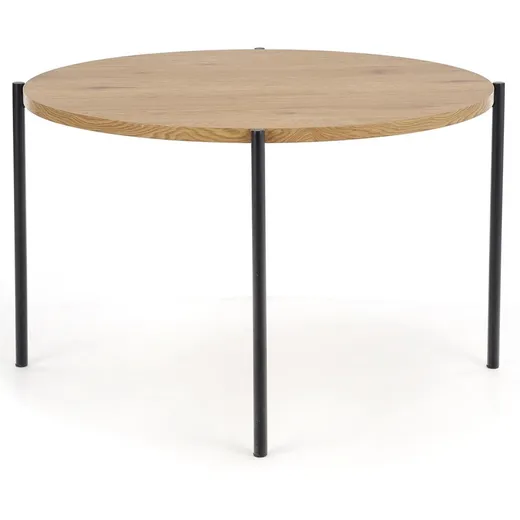 Stół okrągły MORGAN 120 cm - dąb złoty