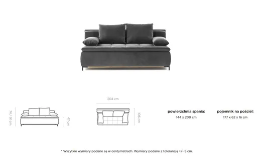 Sofa rozkładana SWEET