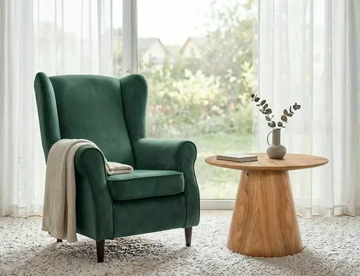 Fotel BARON Velvet - zielony Bluvel 78