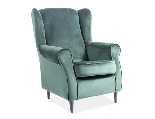 Fotel BARON Velvet - zielony Bluvel 78
