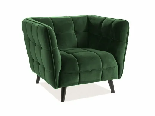 Fotel CASTELLO 1 VELVET - zielony Bluvel 78