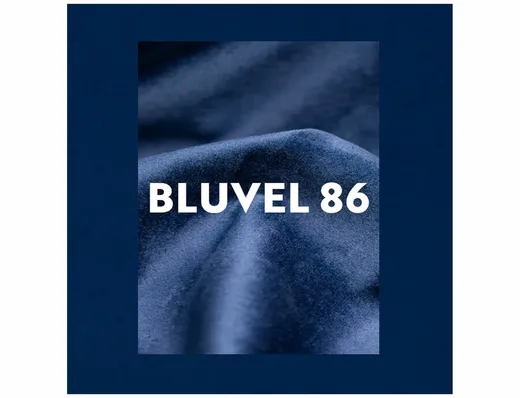 Fotel LADY Velvet - granatowy Bluvel 86