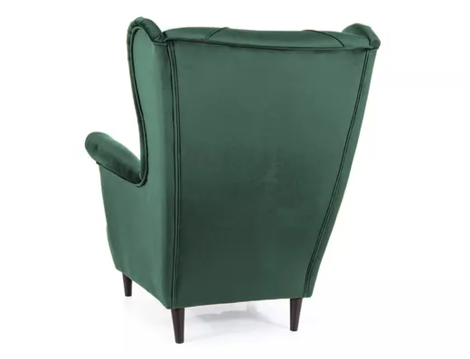 Fotel LADY Velvet - zielony Bluvel 78