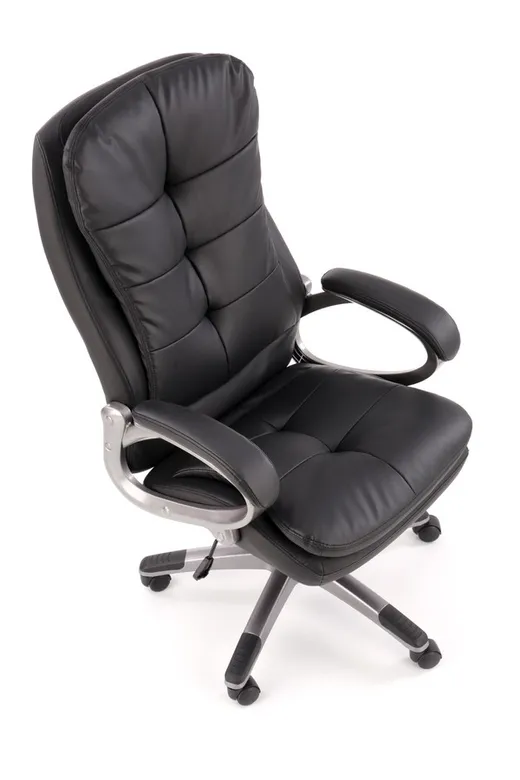 Fotel gabinetowy PRESTON - czarny