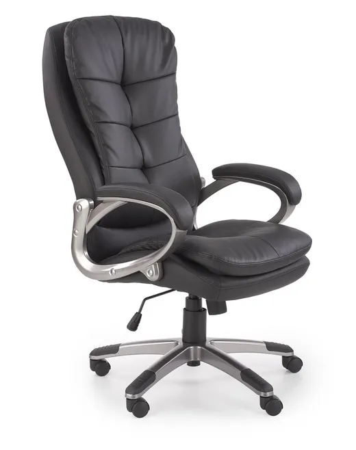 Fotel gabinetowy PRESTON - czarny