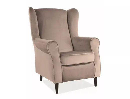 Fotel BARON Velvet - beżowy Bluvel 28