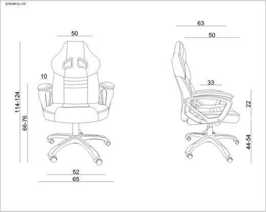Fotel gamingowy DYNAMIQ V15
