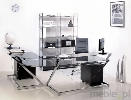 Biurko DD Z-LINE DESK PLUS - biały/dąb lancelot