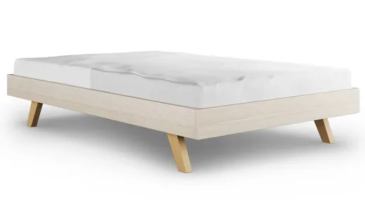 RAW BEECH/BUK 120x200 Łóżko SOFA LEGS BASIC