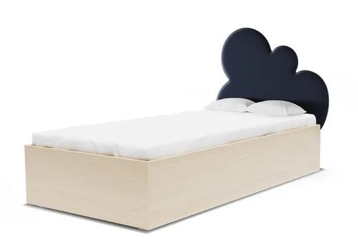 VELVIE NEVI/RAW BEECH Łóżko z pojemnikiem CLOUD CHMURKA BOX BASIC