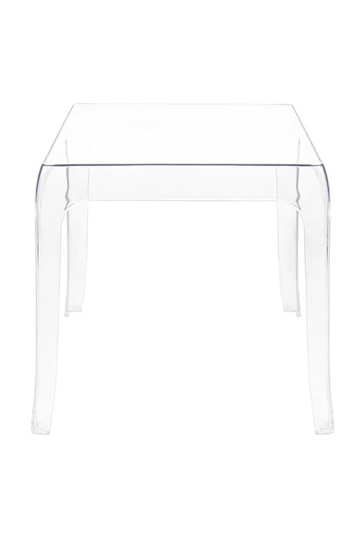 Stolik z tworzywa GHOST 42x42 - transparentny