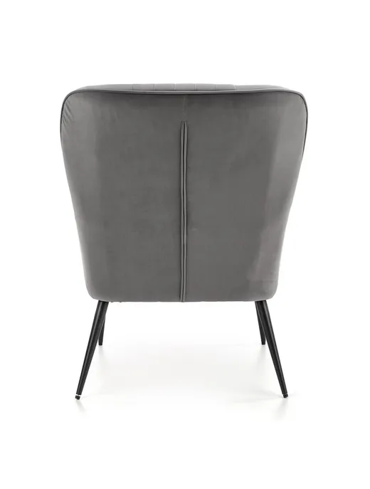 Fotel VERDON - popielaty Bluvel 14