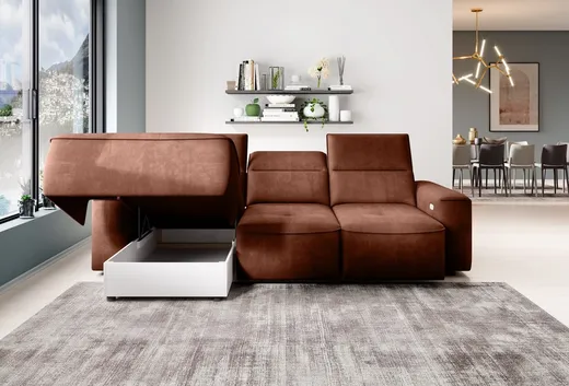 tkanina Palladium 8 Narożnik z funkcją relax COLOMBO MINI